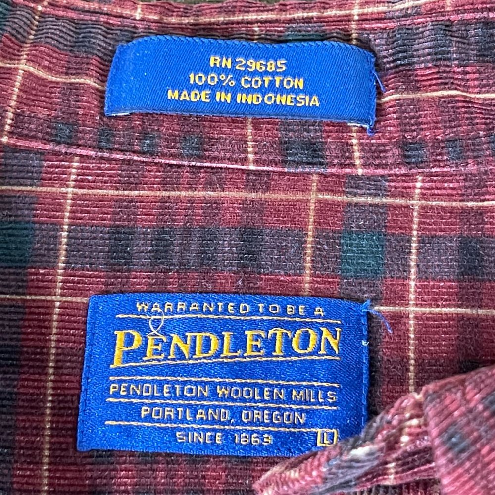 Pendleton Cotton Button Front Corduroy Shirt - image 4